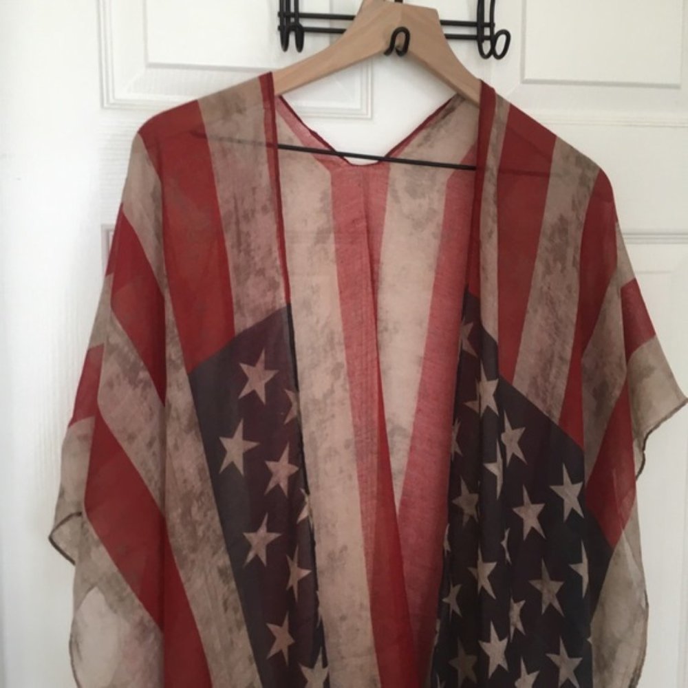 🇺🇸 American Flag Kimono - Picture 4 of 6